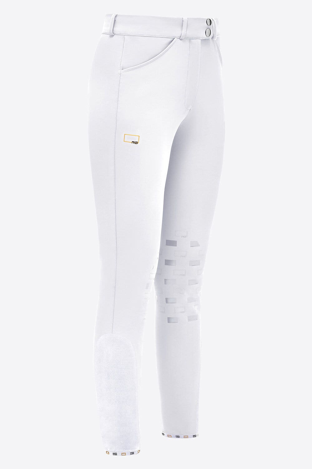 Rider's Gene Rider's Gene women's knee grip jumping breeches WHITE-1