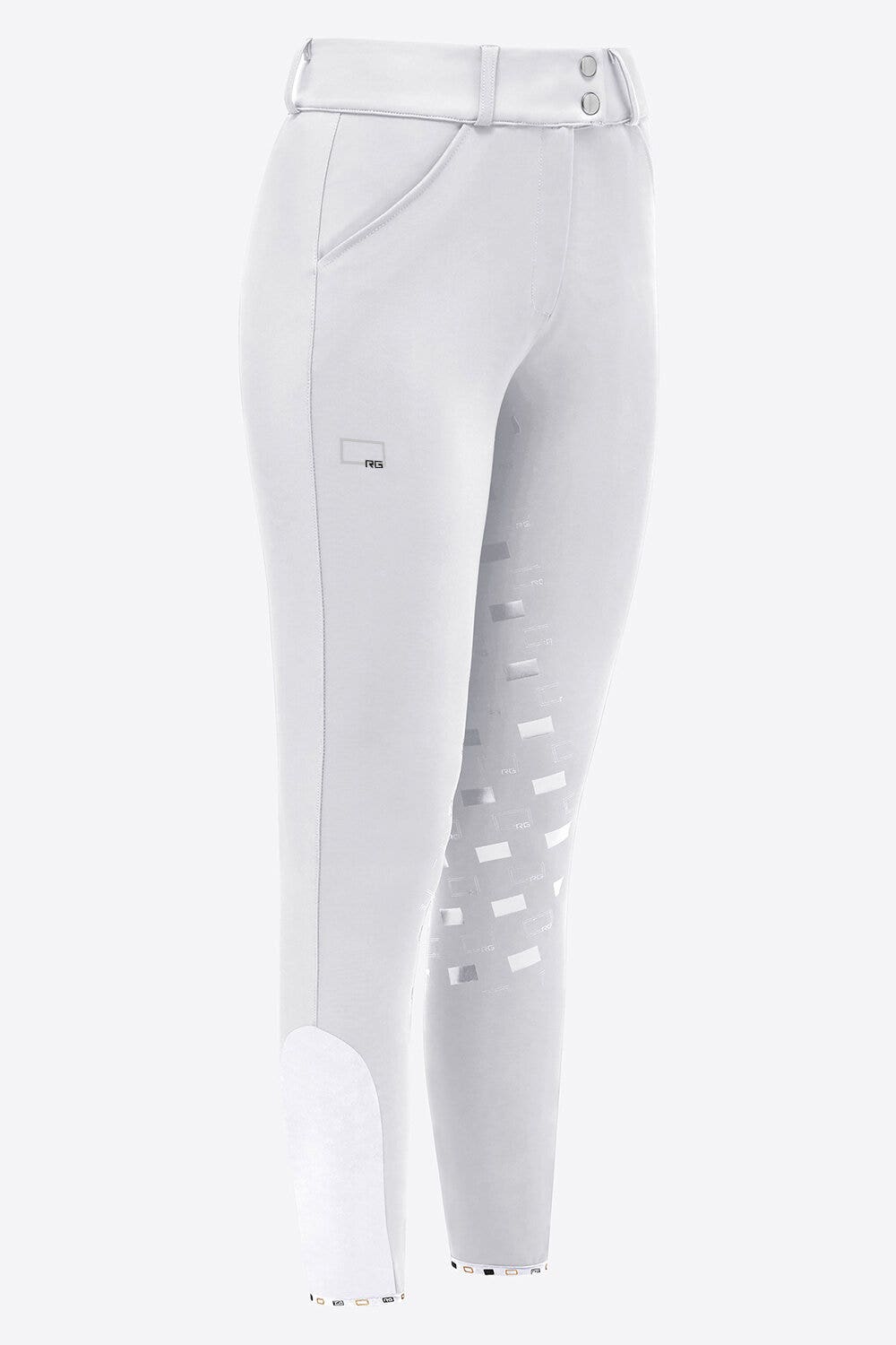 Rider's Gene Rider's Gene women's full grip dressage breeches WHITE-1