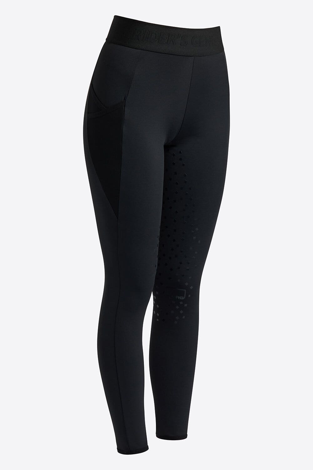 Rider's Gene Rider's Gene women's full grip leggings BLACK-1