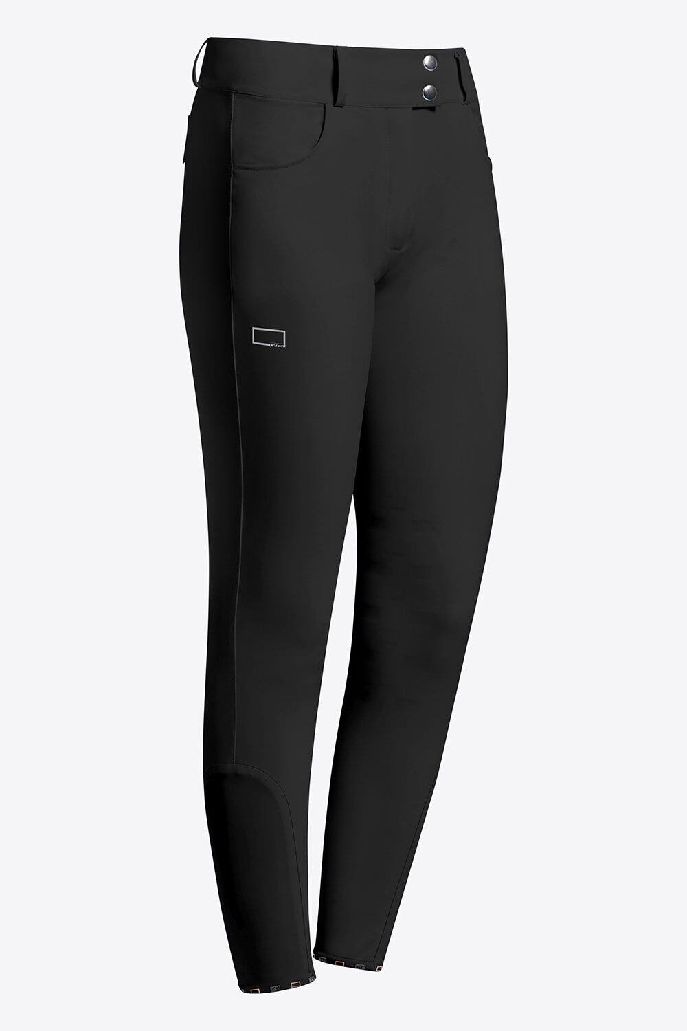 Rider's Gene Rider's Gene Women's High-Waist Riding Breeches with Pockets BLACK-1