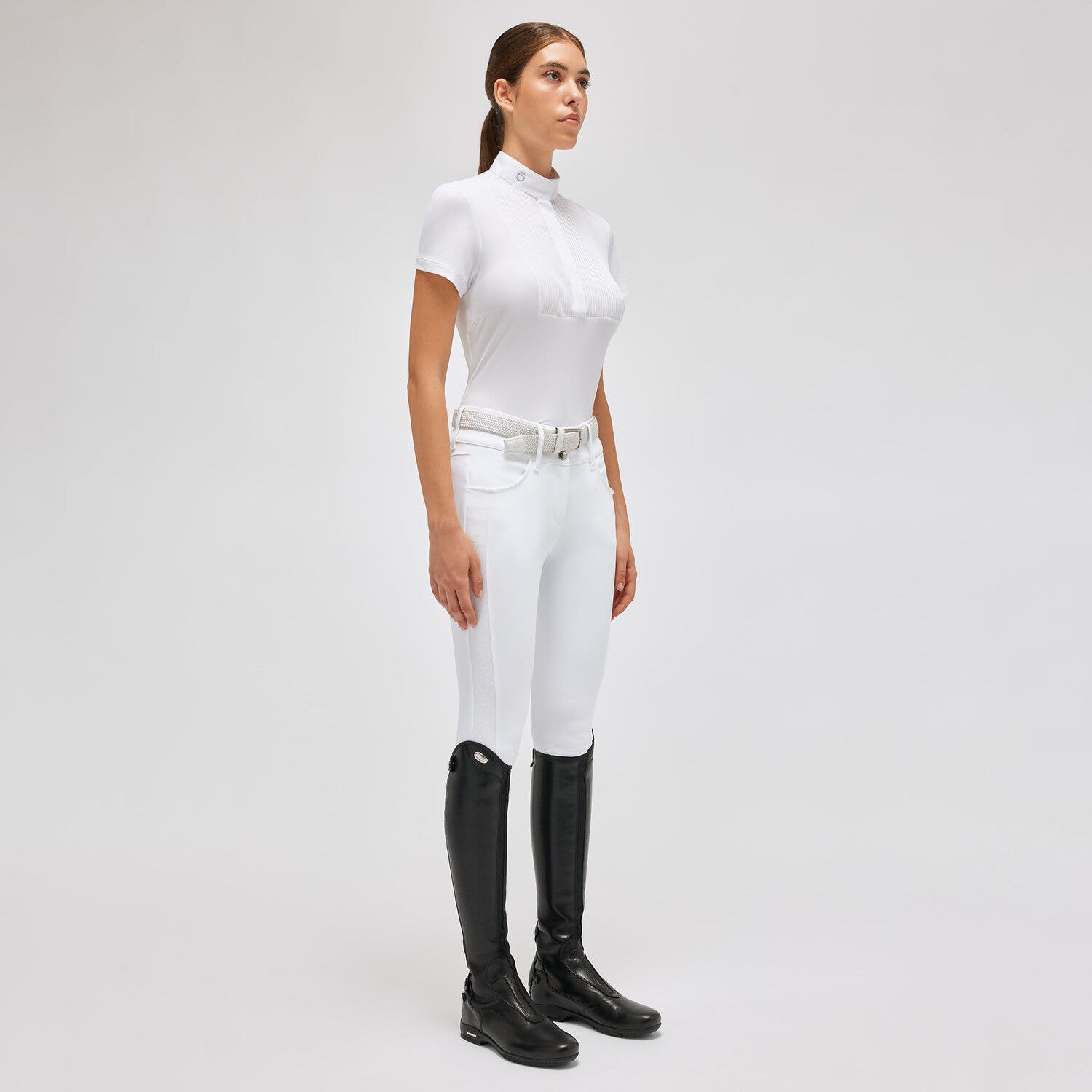 Cavalleria Toscana Women's competition shirt WHITE-1