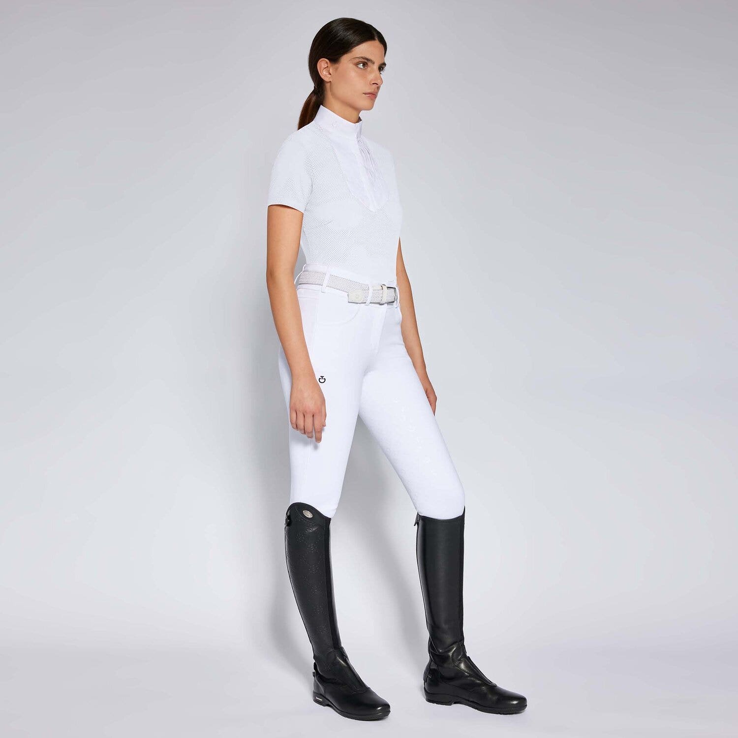 Cavalleria Toscana Women's competition shirt WHITE-1