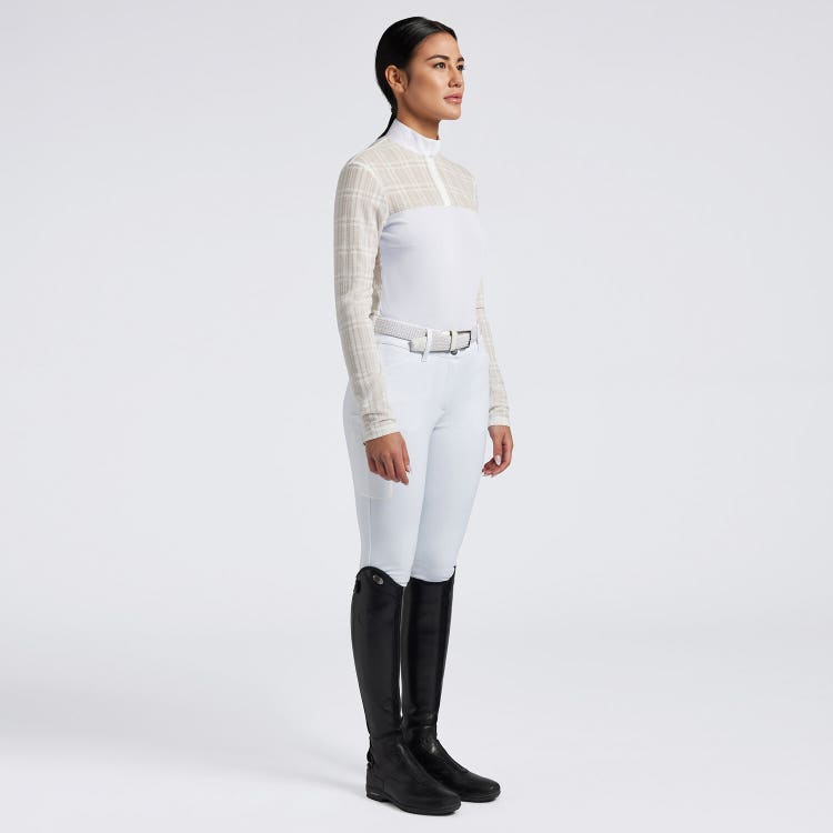 Cavalleria Toscana Women's Competition Shirt in Technical Jersey with zip