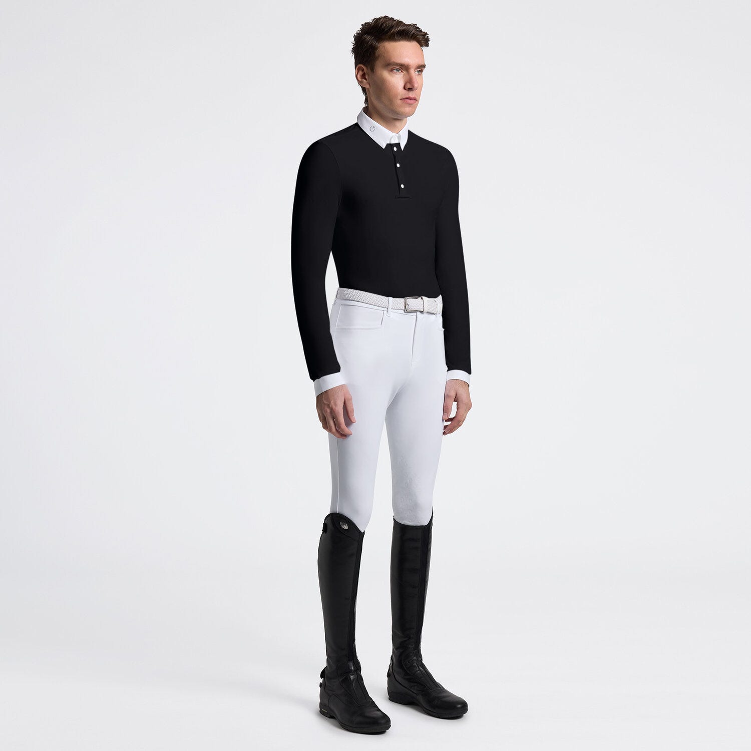 Cavalleria Toscana Men's Long Sleeve Competition Shirt