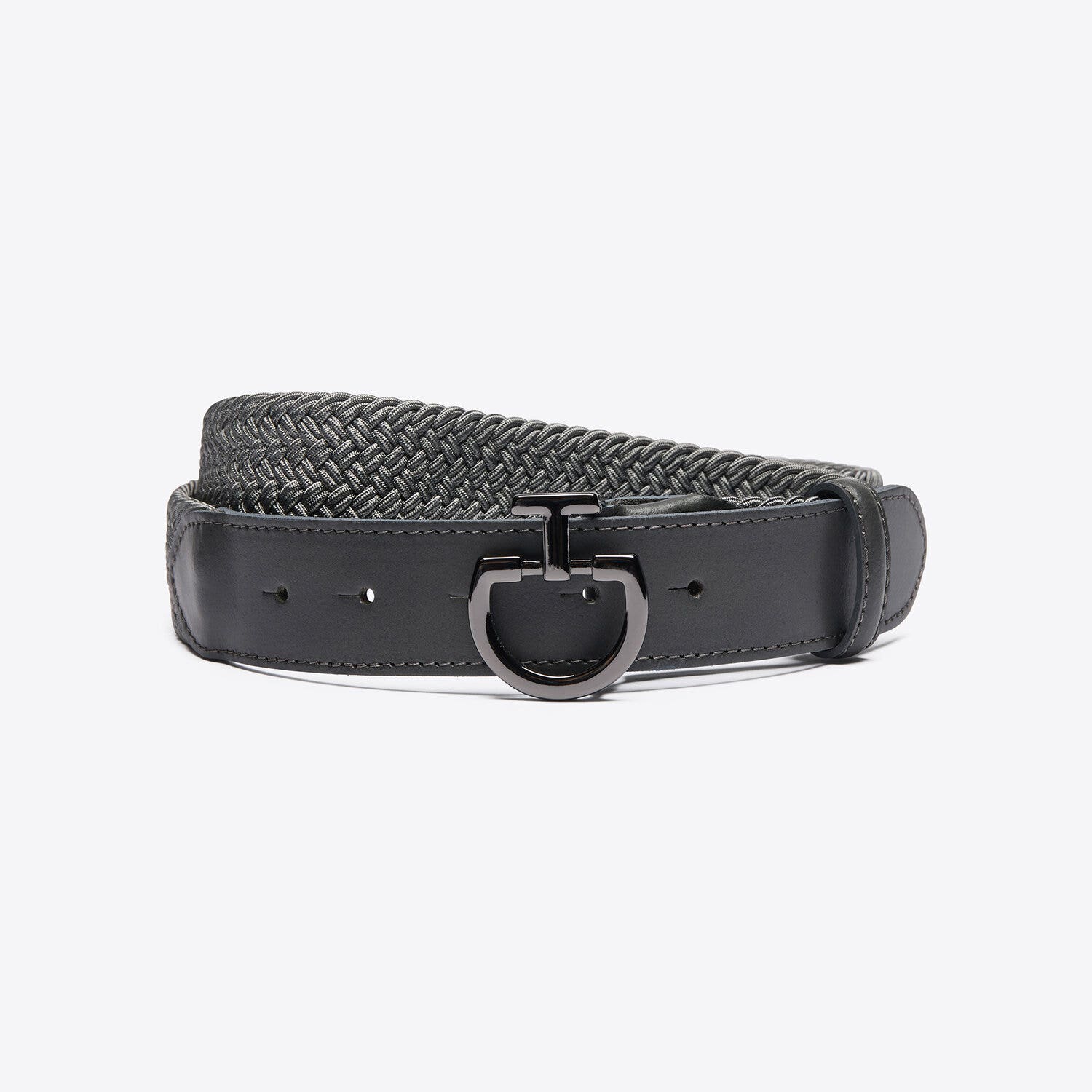 Cavalleria Toscana Cavalleria Toscana Men’s woven fabric belt GREY-1