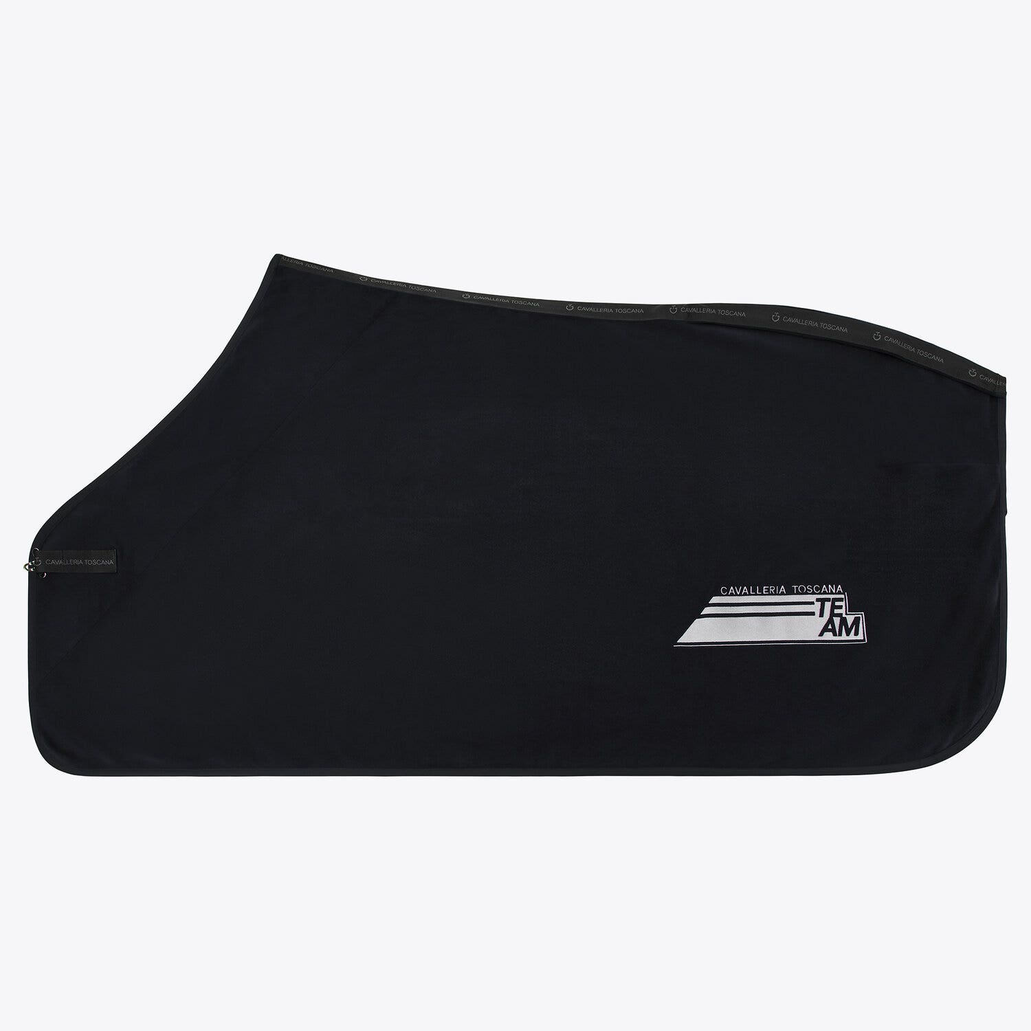 Cavalleria Toscana Fleece blanket BLACK/CIPRIA-1