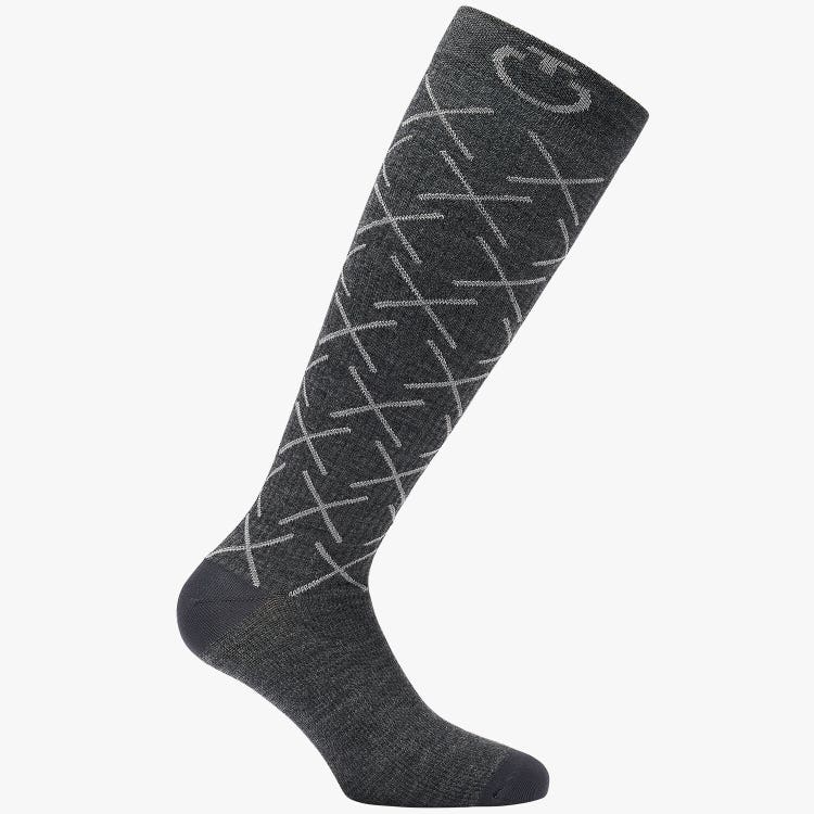 Wool socks with a logo
