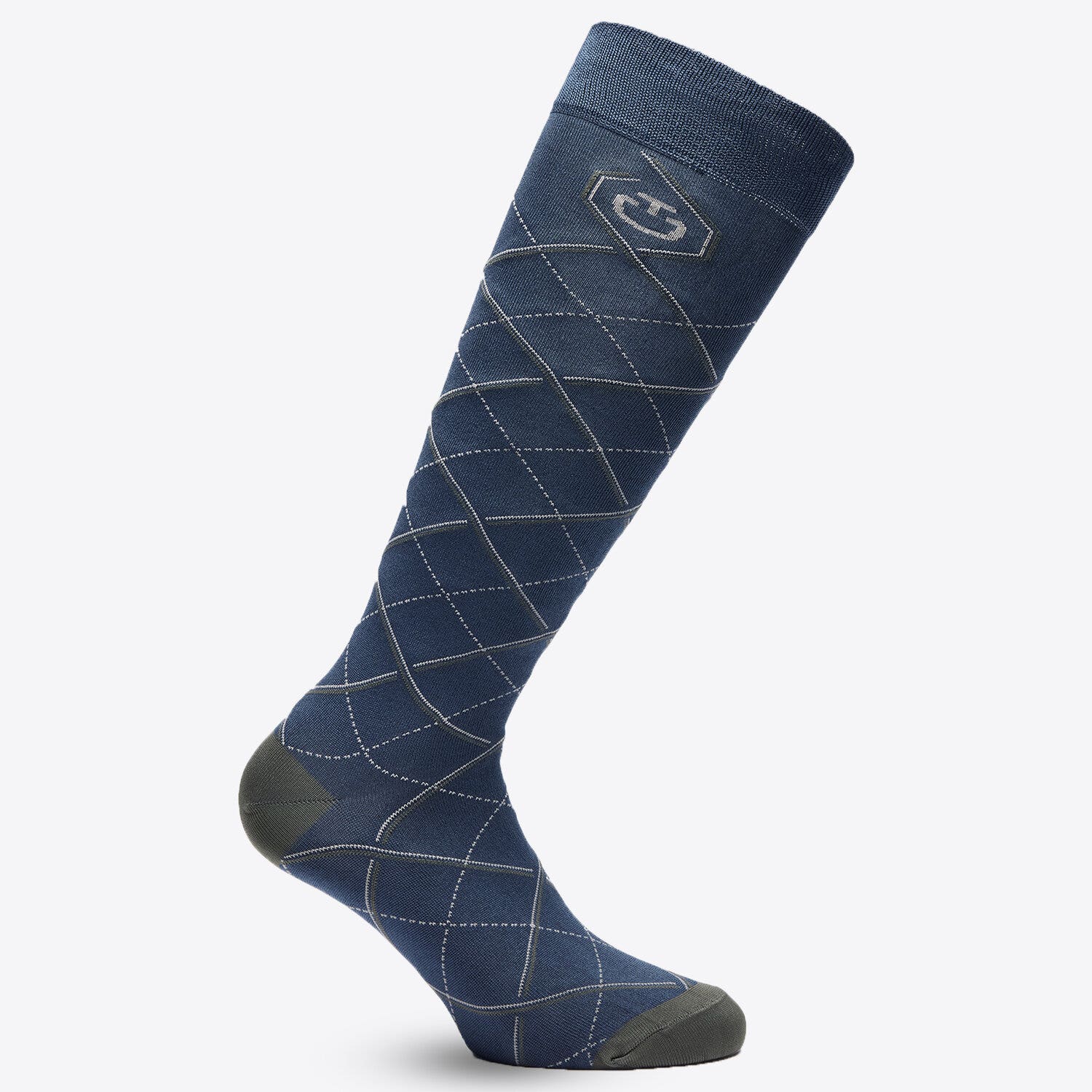 Cavalleria Toscana Technical sock NAVY/LIGHT GREY-1