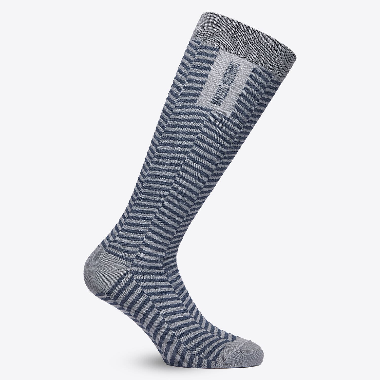 Cavalleria Toscana CT Jacquard Zig Zag Sock MEDIUM GREY-1