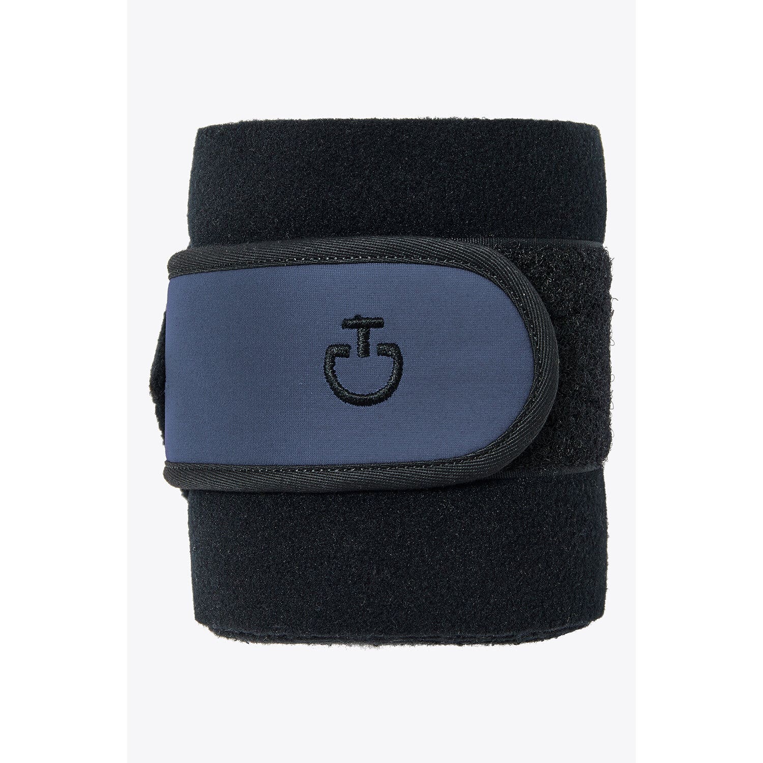 Cavalleria Toscana Fleece leg bandages BLACK / ATLANTIC BLUE-1