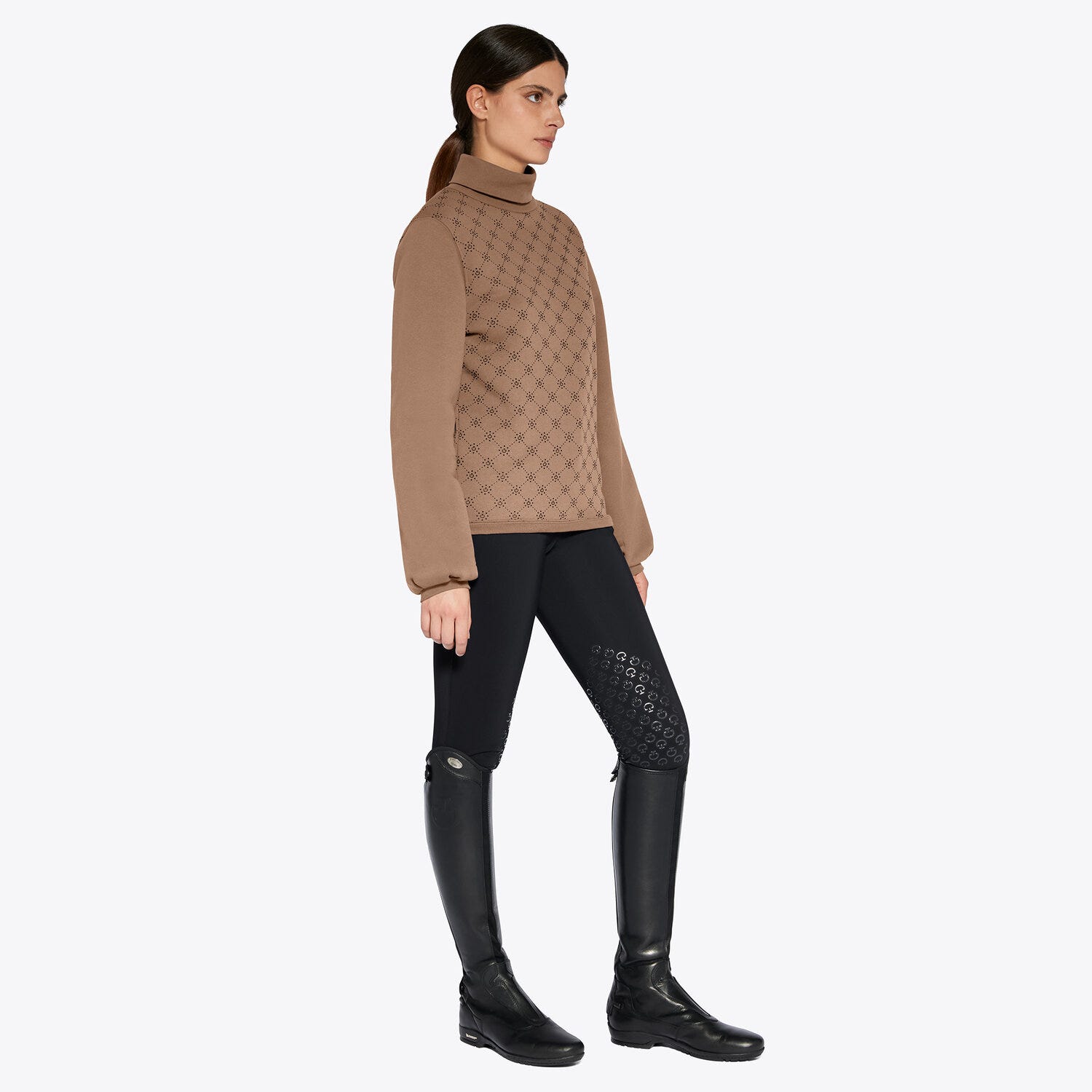 Women's turtleneck sweatshirt
