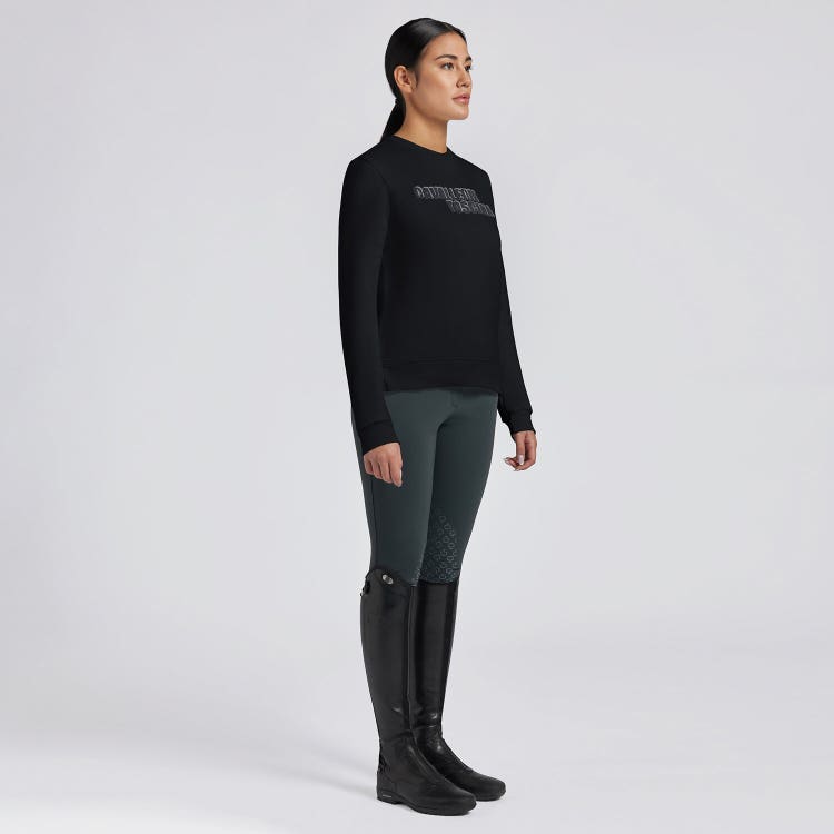 Cavalleria Toscana Women's Cotton Crew Neck Sweatshirt