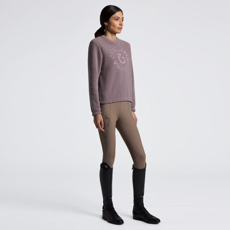 Cavalleria Toscana Women's Fleece Crew Neck Sweatshirt