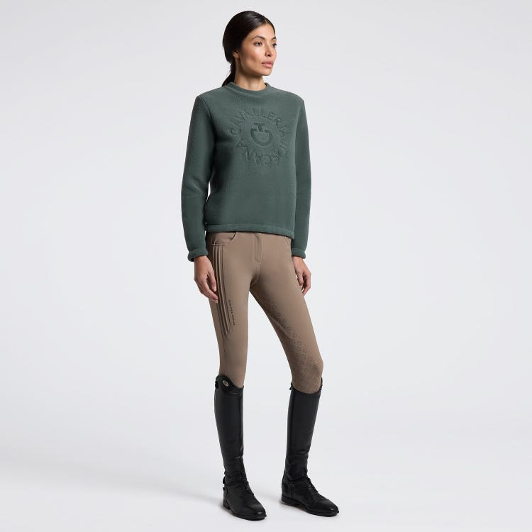Cavalleria Toscana Women's Fleece Crew Neck Sweatshirt