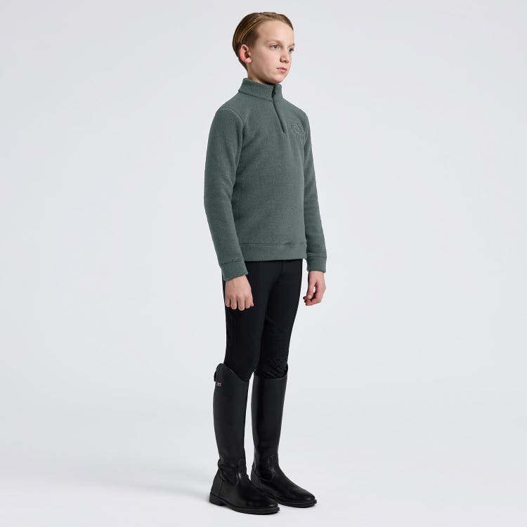 Cavalleria Toscana Unisex Young Riders Half Zip Fleece Sweater