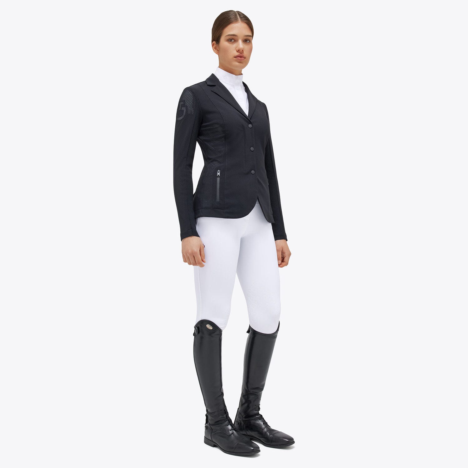 Cavalleria Toscana Revolution Women's perforated Competition jacket with zip