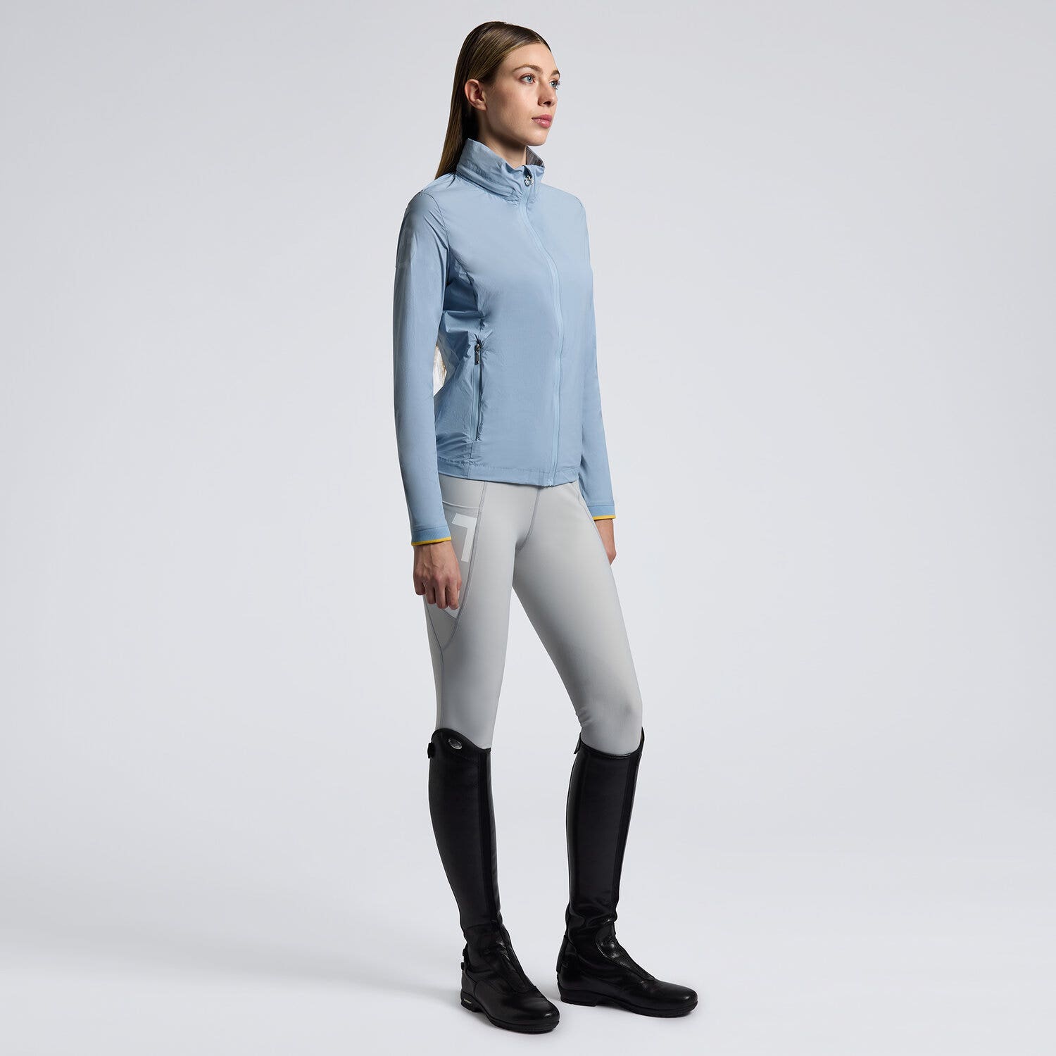 Cavalleria Toscana Cavalleria Toscana Women's Heat-Sealed Jacket BLUE FOG-1