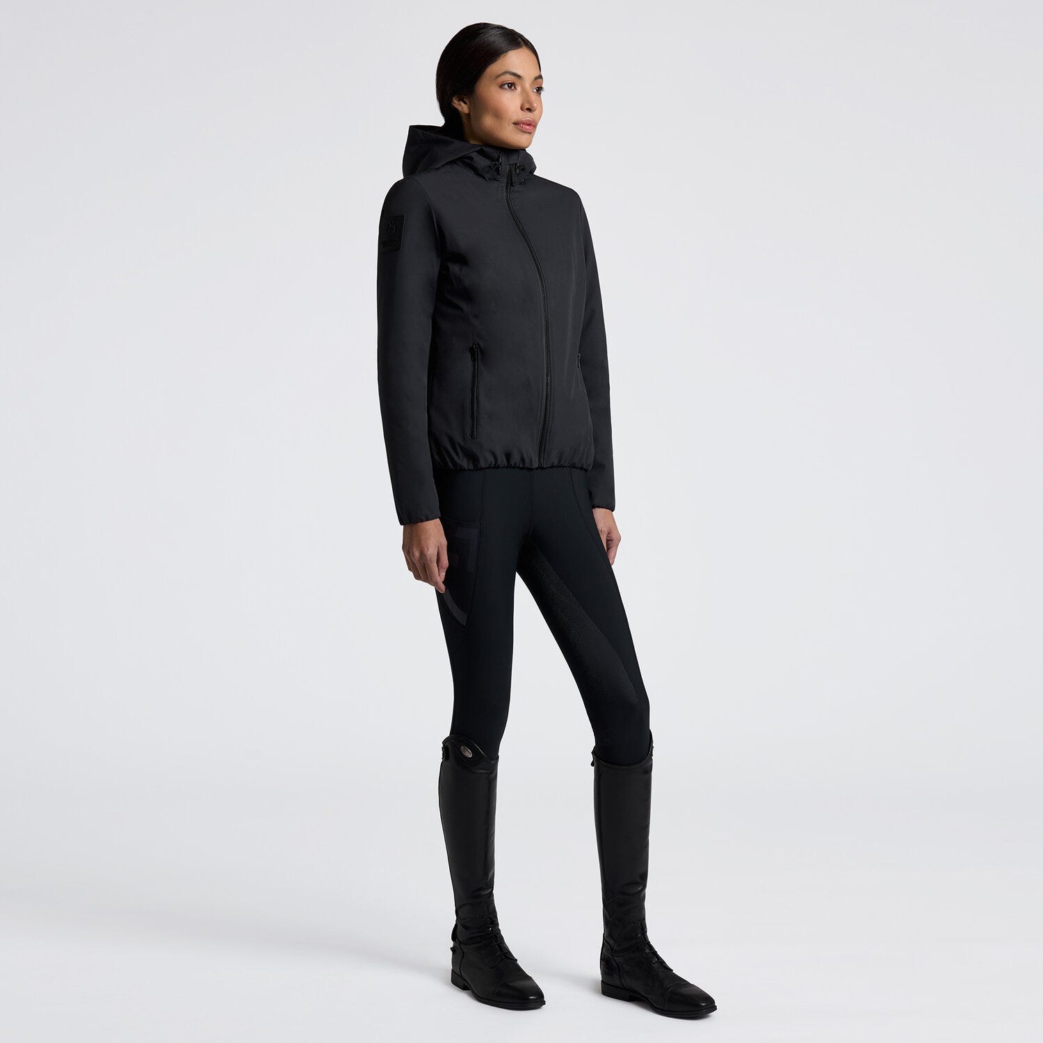 Cavalleria Toscana Women's Padded Nylon Bomber Jacket