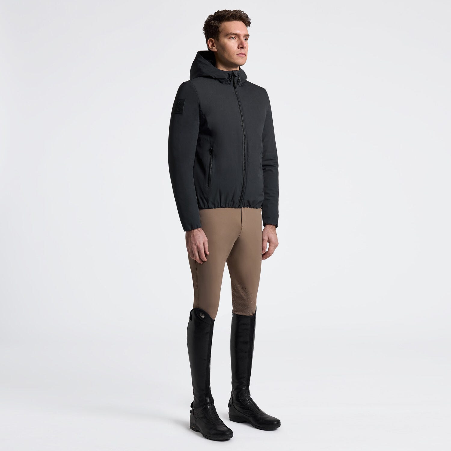 Men’s Cavalleria Toscana Technical Nylon Bomber Jacket Cavalleria Toscana