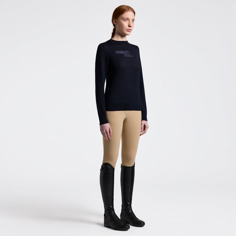 Cavalleria Toscana Women's Sweater in Knitted Light Wool