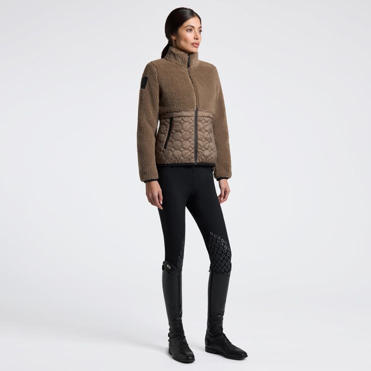 Cavalleria Toscana Women's Fleece and Nylon Zip Jacket