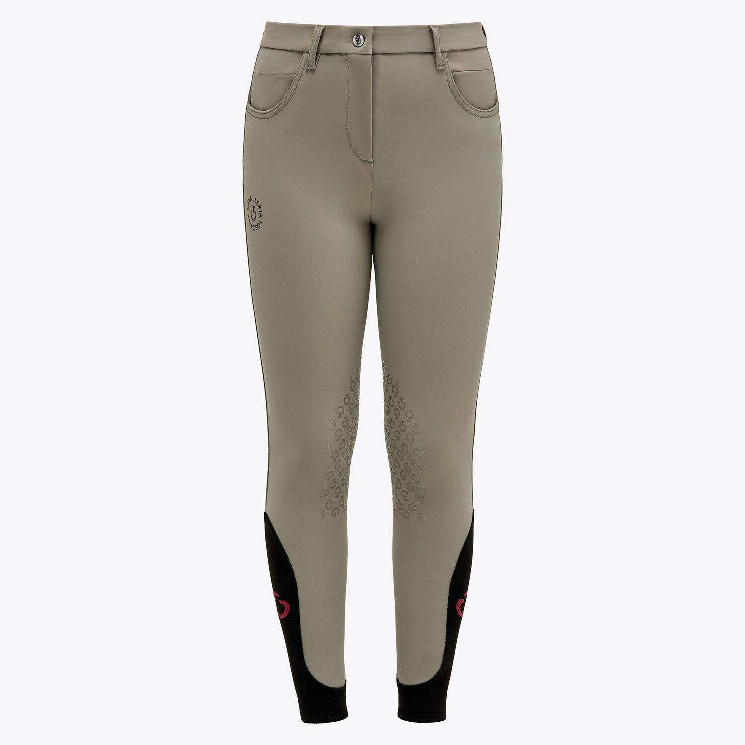 Cavalleria Toscana Girls’ performance breeches FOLIAGE GREEN-1