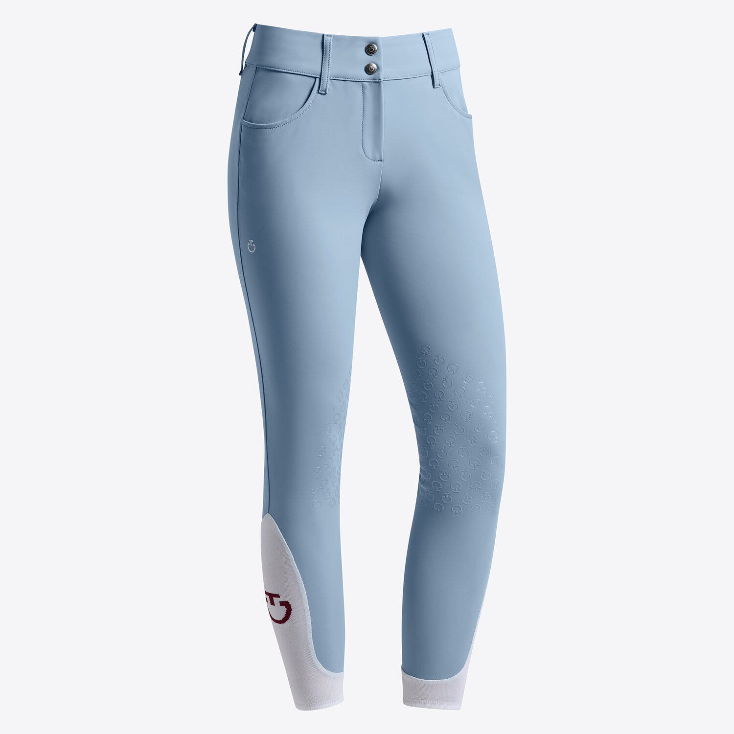 Cavalleria Toscana Cavalleria Toscana Women's knee grip jumping breeches BLUE FOG-1