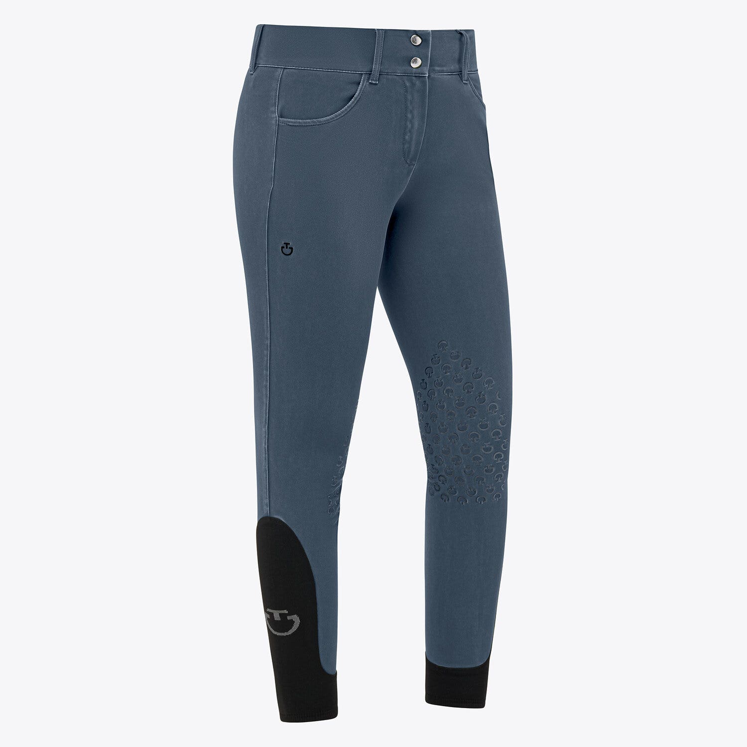 Cavalleria Toscana Women's high rise jumping breeches NAVY-1