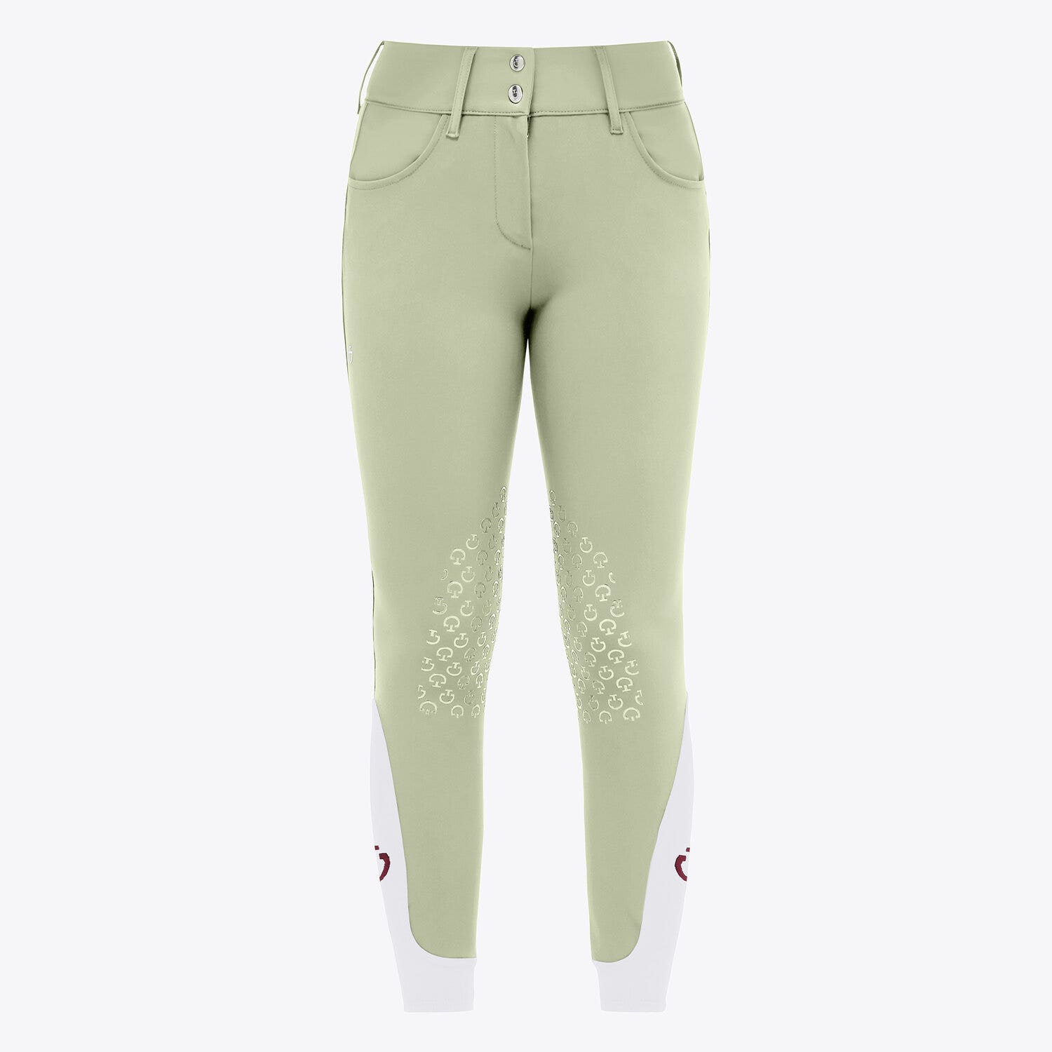 Cavalleria Toscana Women's high rise jumping breeches PISTACHIO-1