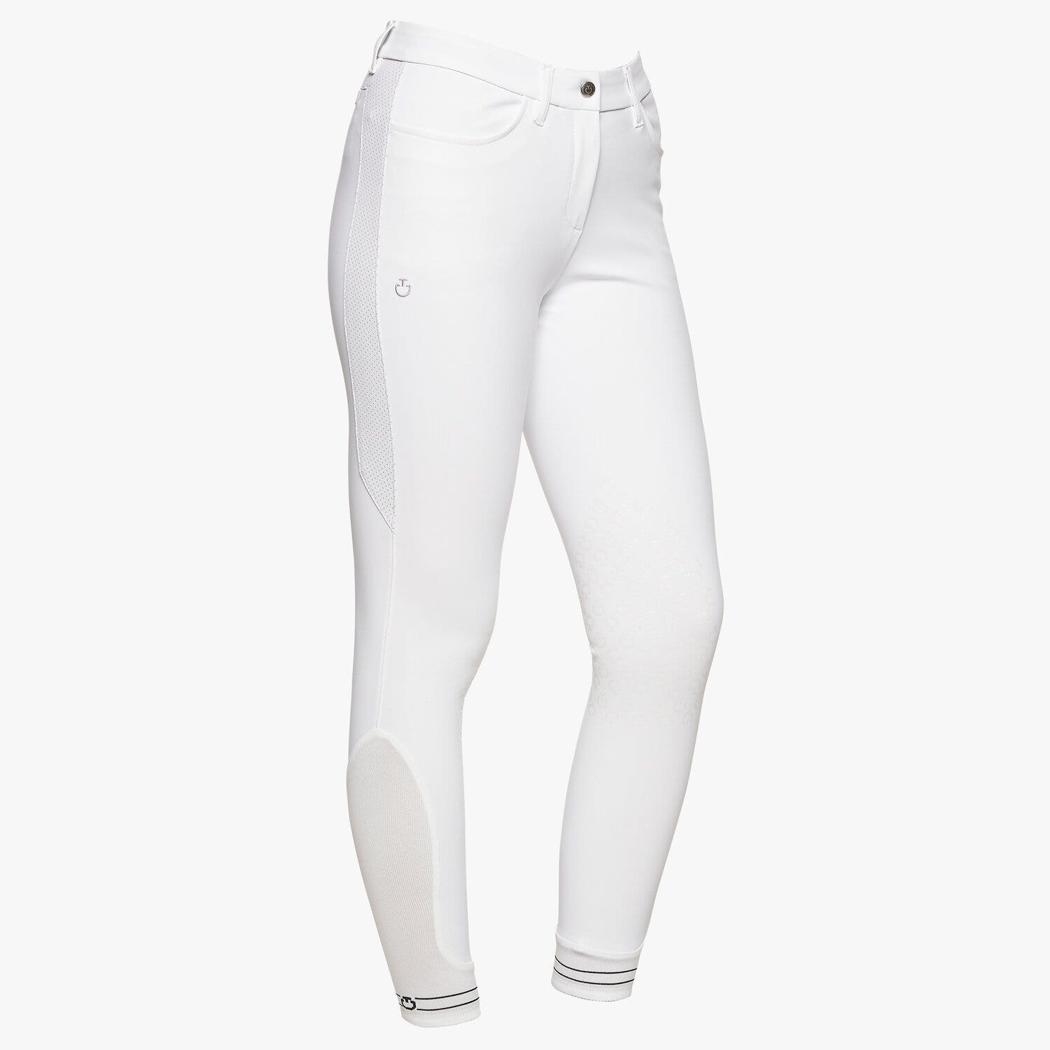 Cavalleria Toscana Women’s four-way stretch performance breeches WHITE-1