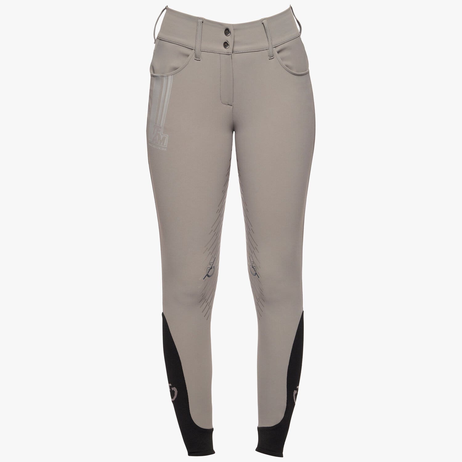 Cavalleria Toscana CT TEAM raceway high waist full grip breeches MEDIUM GREY-1