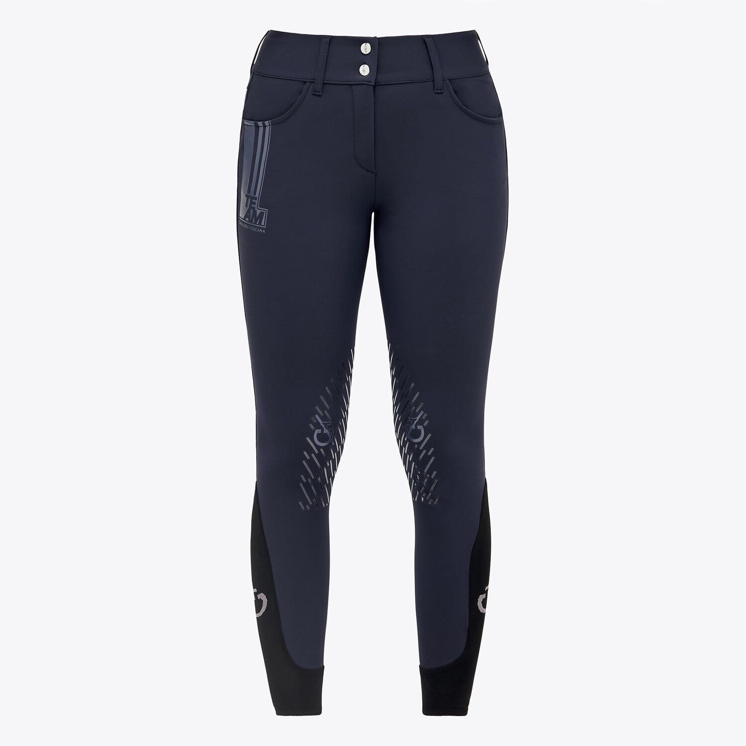 Cavalleria Toscana Women’s performance breeches SMOKEY BLUE-1