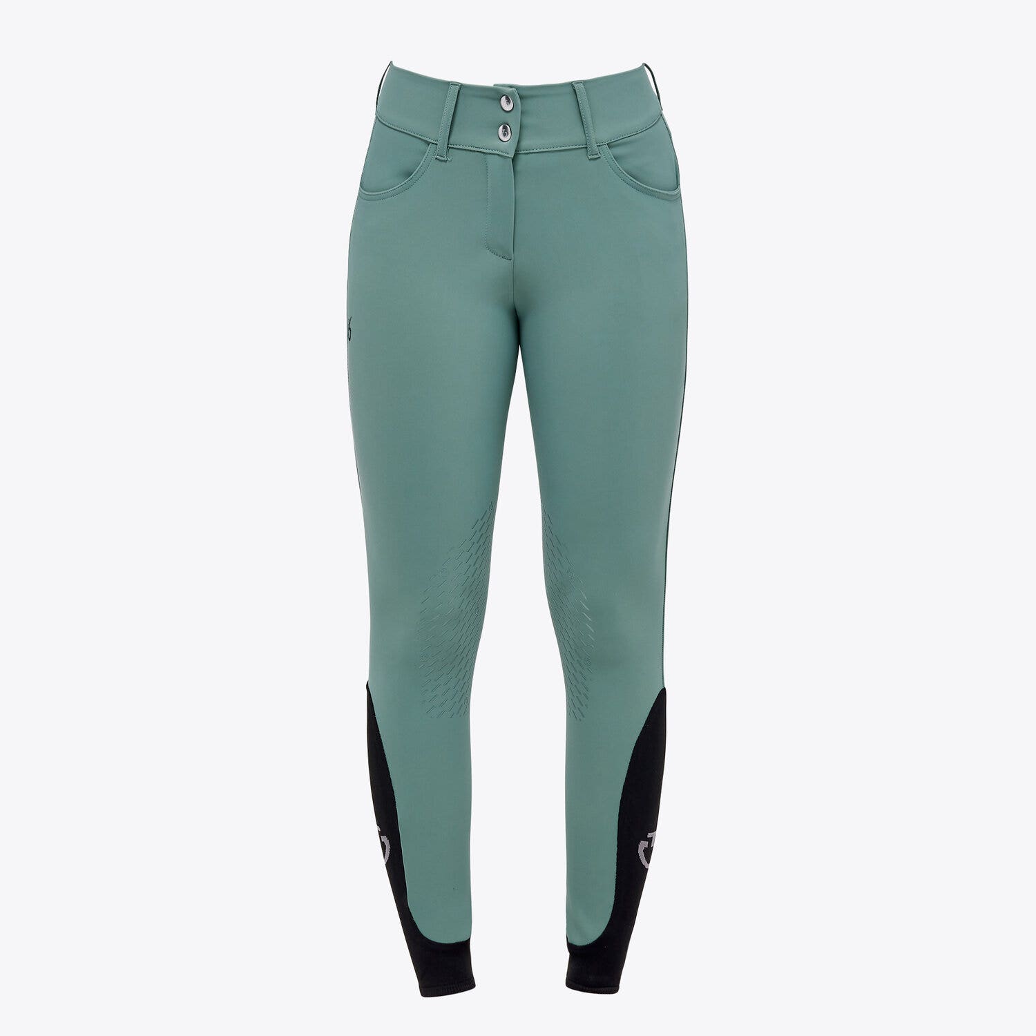 Cavalleria Toscana Women’s high-rise breeches EMERALD GREY-1