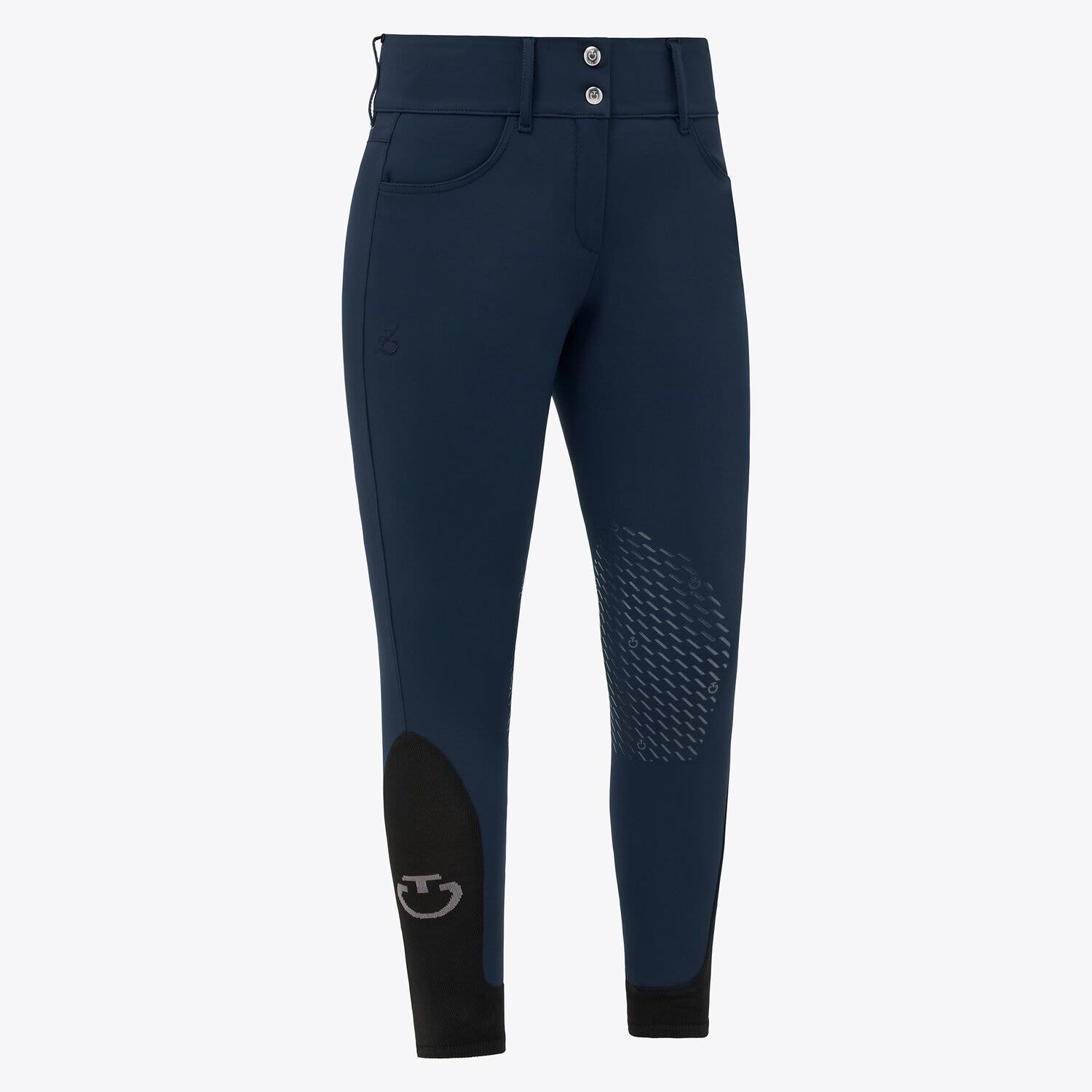 Cavalleria Toscana Women’s high-rise breeches OCEAN BLUE-1