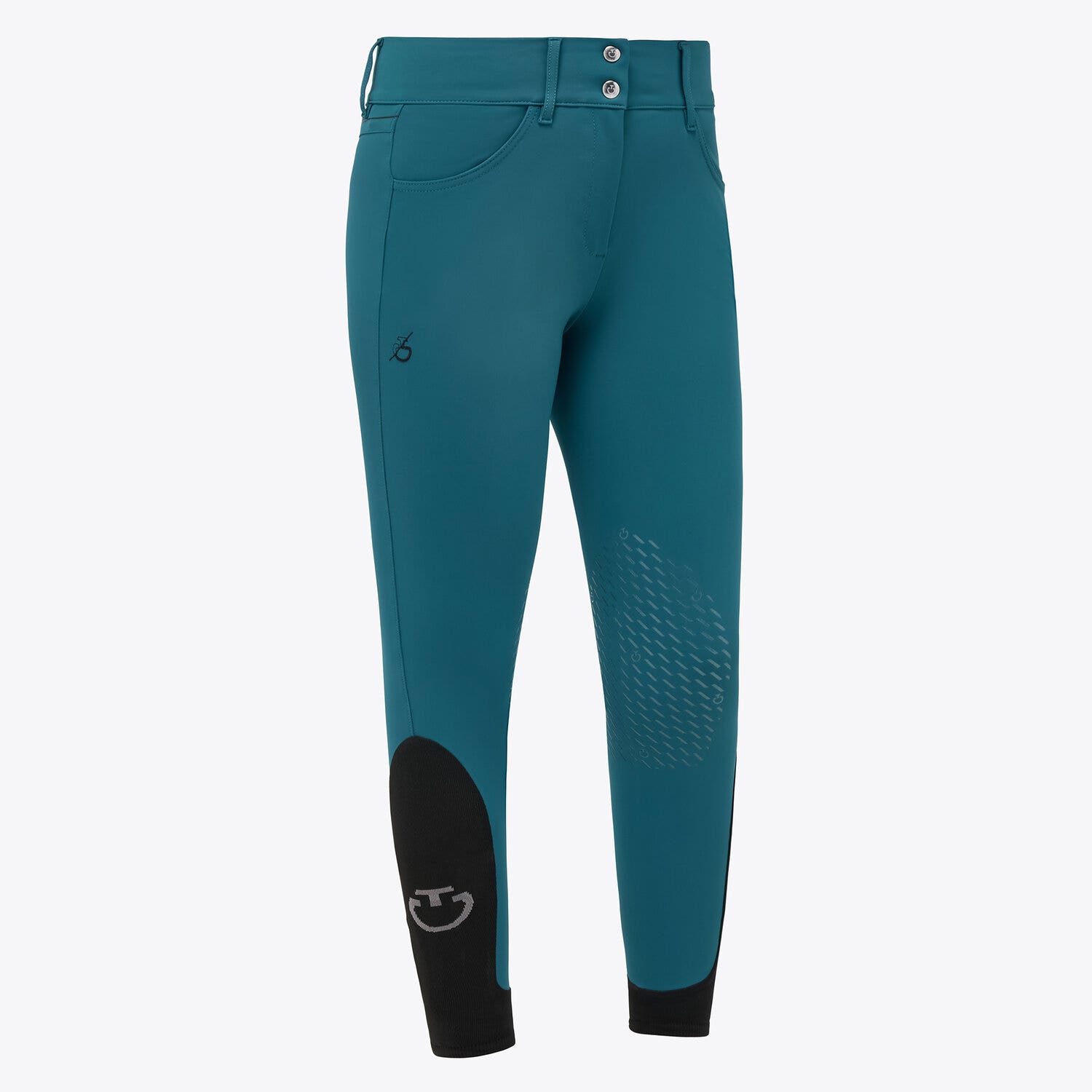 Cavalleria Toscana Women’s high-rise breeches DEEP SEA BLUE-1
