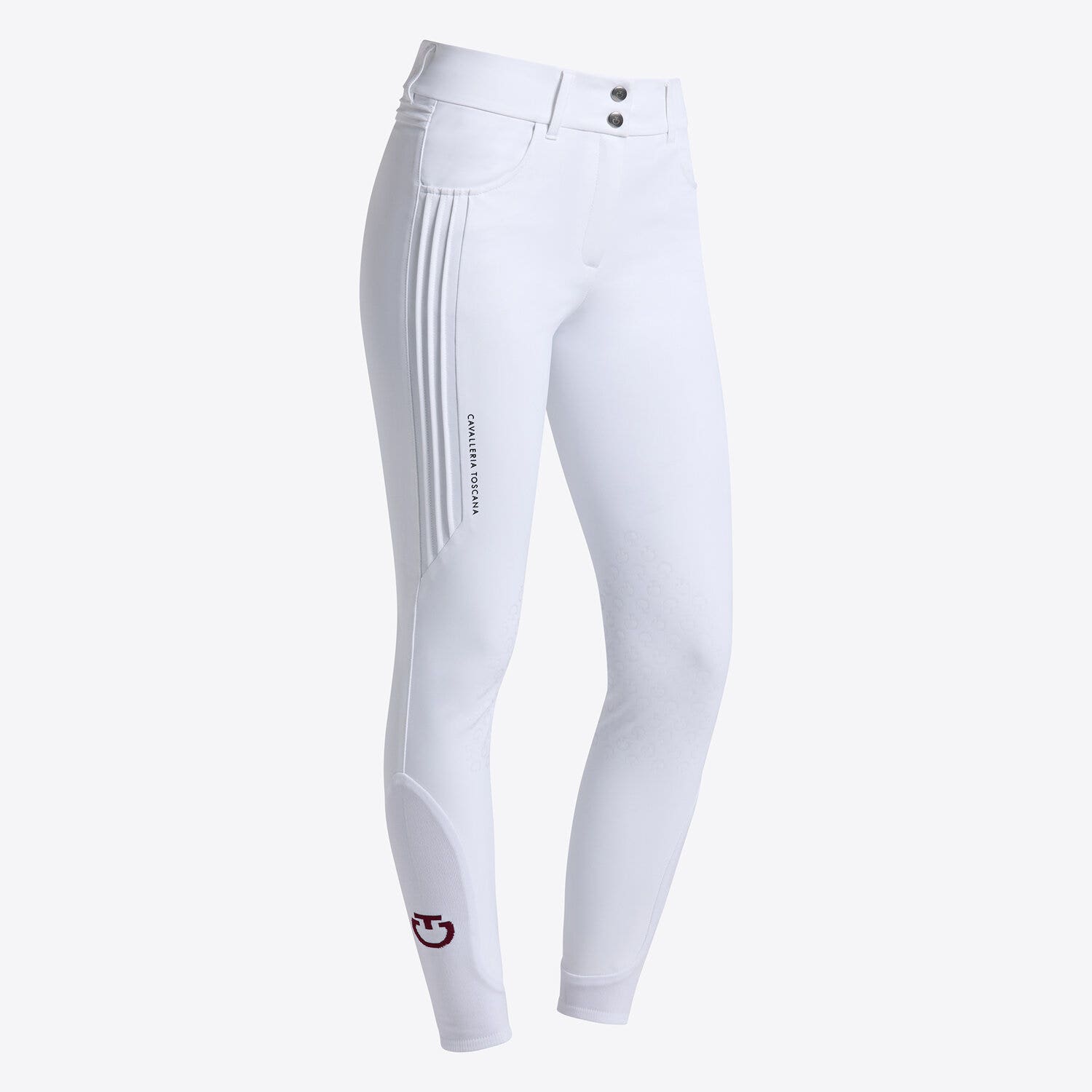 Cavalleria Toscana Cavalleria Toscana Women's Jumping Breeches with Knee Grip WHITE-1