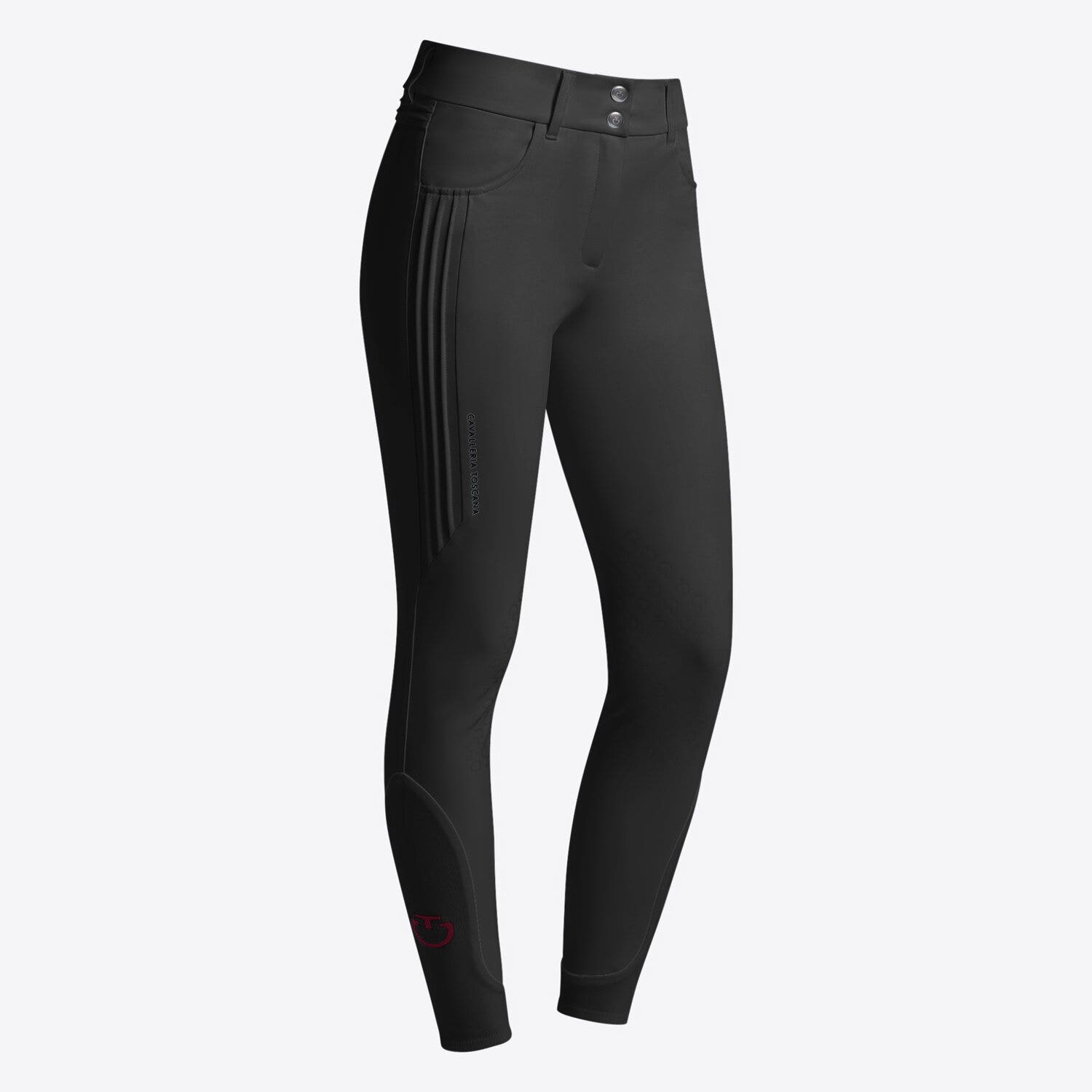 Cavalleria Toscana Cavalleria Toscana Women's Jumping Breeches with Knee Grip NAVY-1