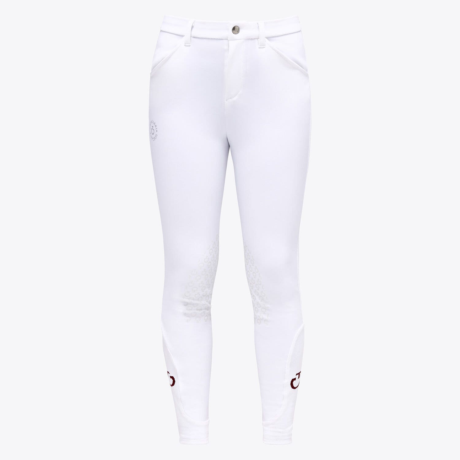 Cavalleria Toscana Cavalleria Toscana Unisex Young rider's knee grip jumping breeches WHITE-1