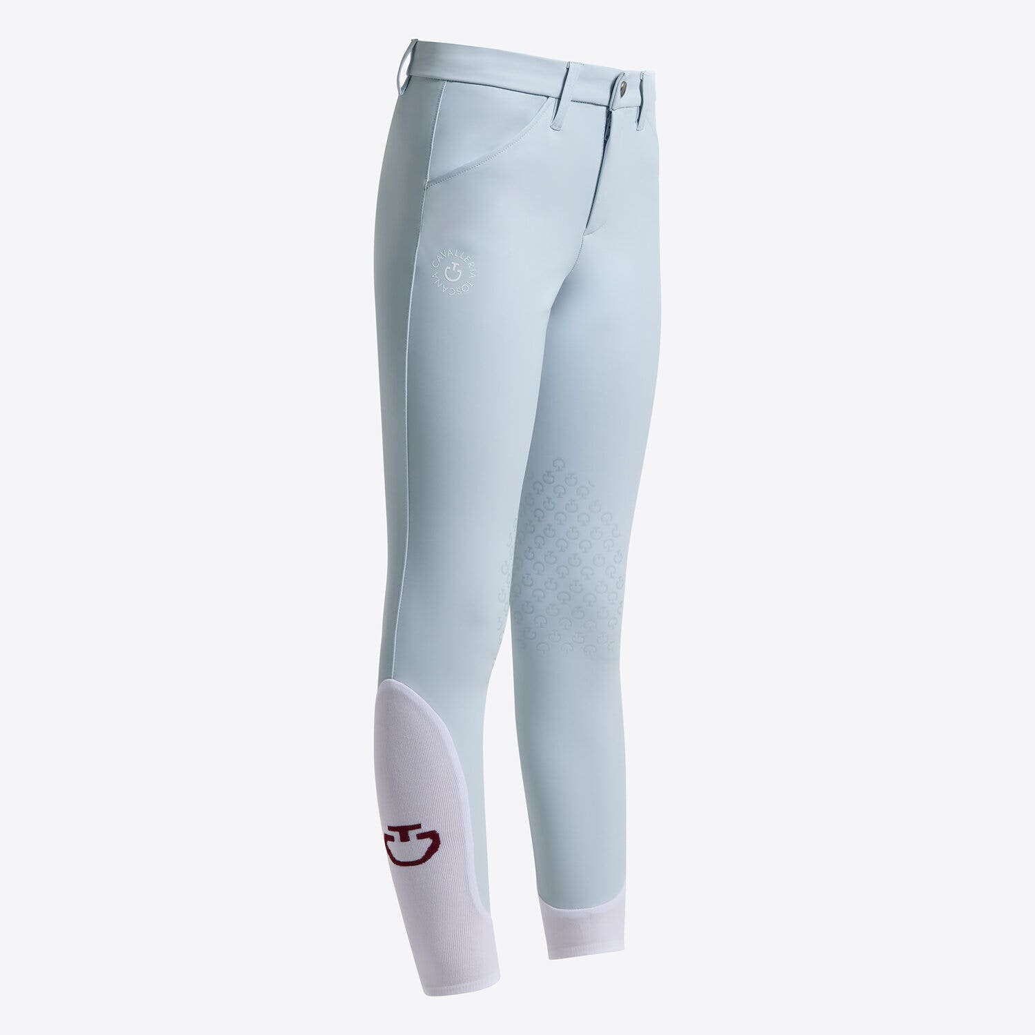 Cavalleria Toscana Cavalleria Toscana Unisex Young rider's knee grip jumping breeches POWDER BLUE-1