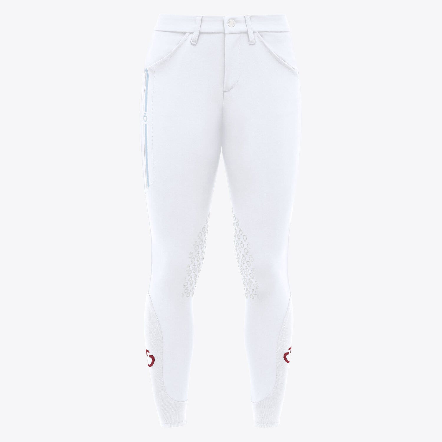 Cavalleria Toscana CT Orbit Print Unisex Riding Breeches WHITE-1