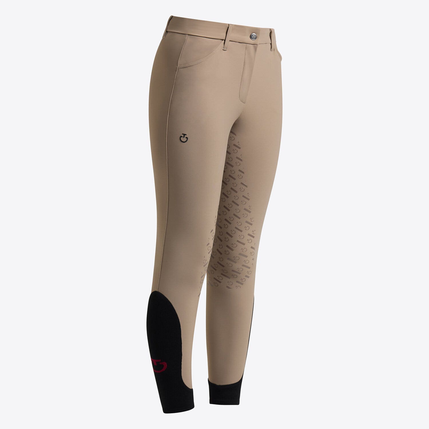 Cavalleria Toscana Cavalleria Toscana Unisex Young rider's dressage full grip breeches WALNUT-1