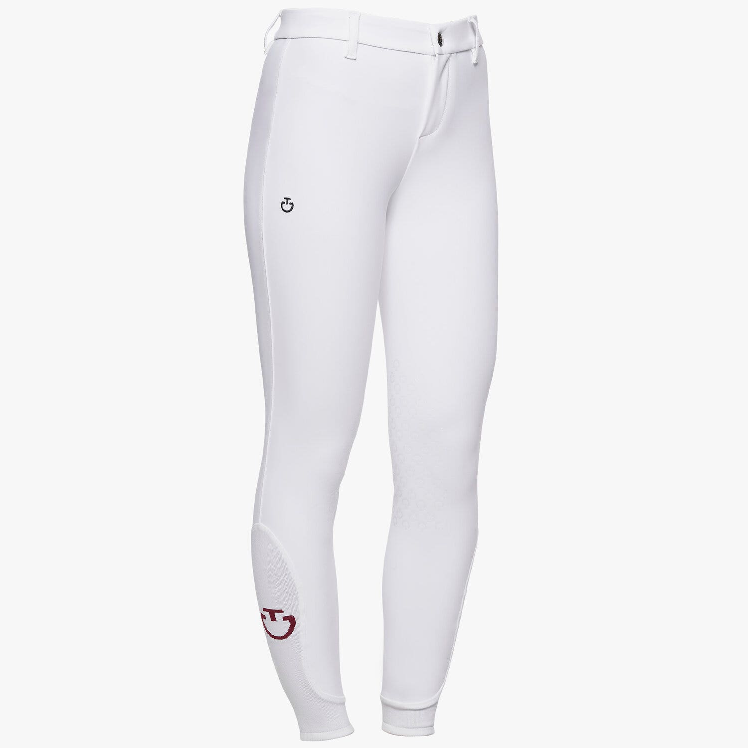 Cavalleria Toscana Kid's unisex riding breeches WHITE-1
