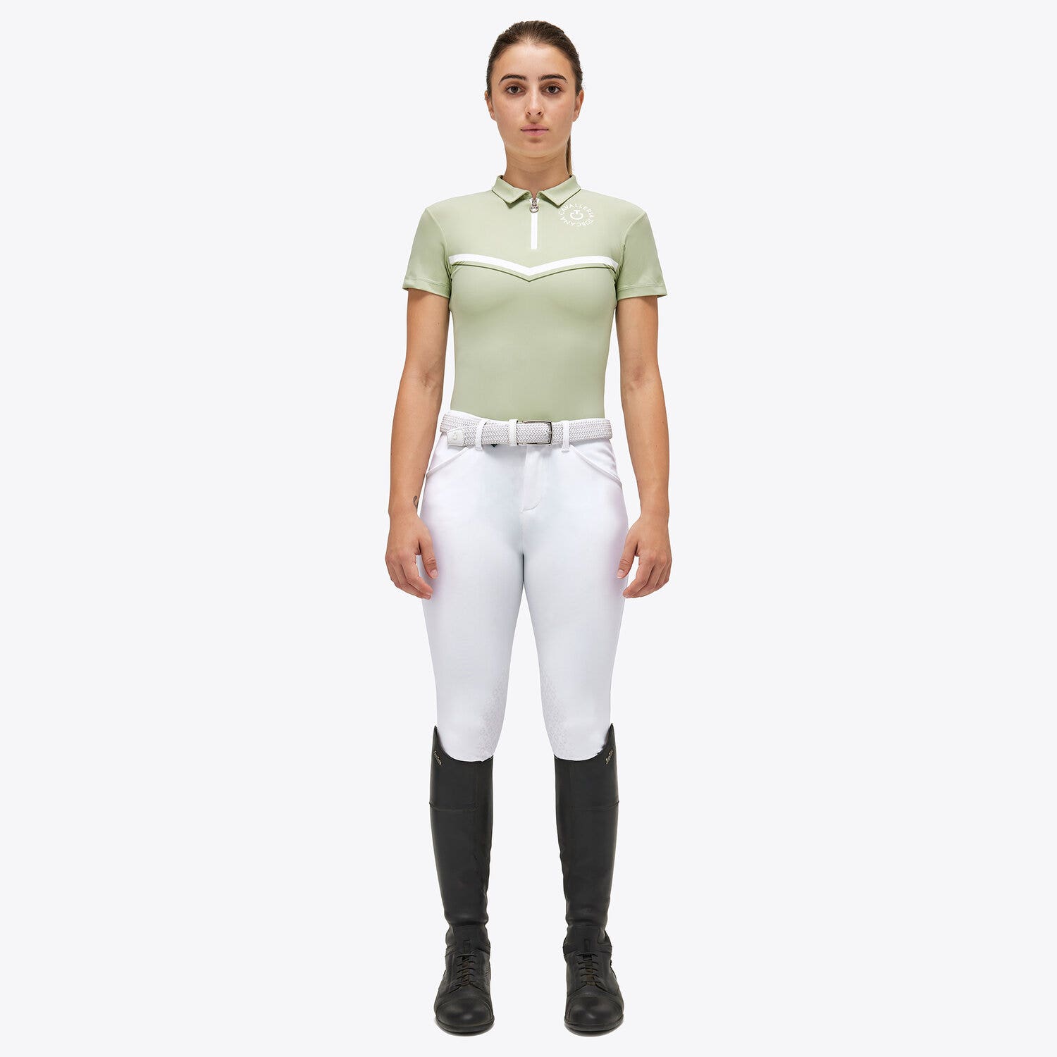 Cavalleria Toscana Girl's CT Orbit Polo PISTACHIO-1