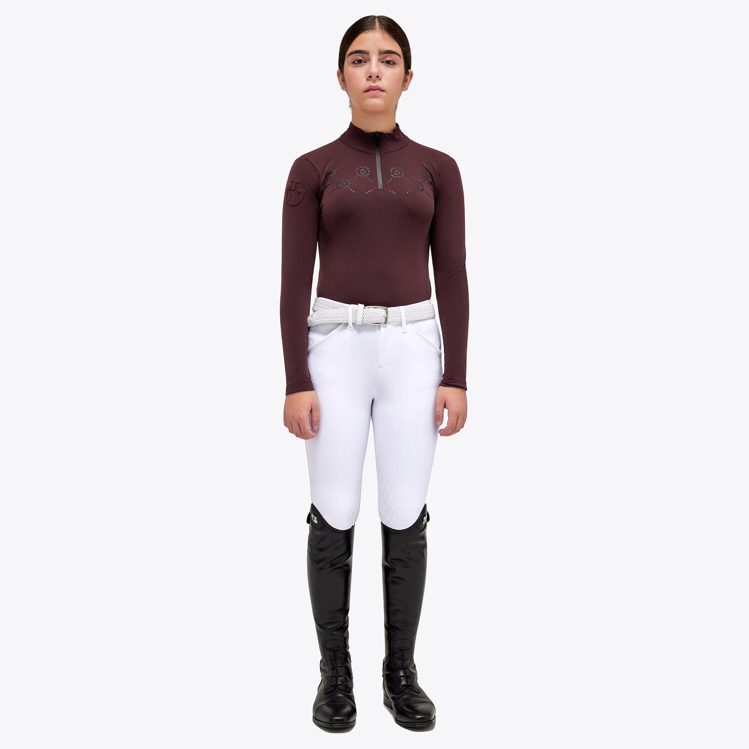 Jersey polo shirt for girls