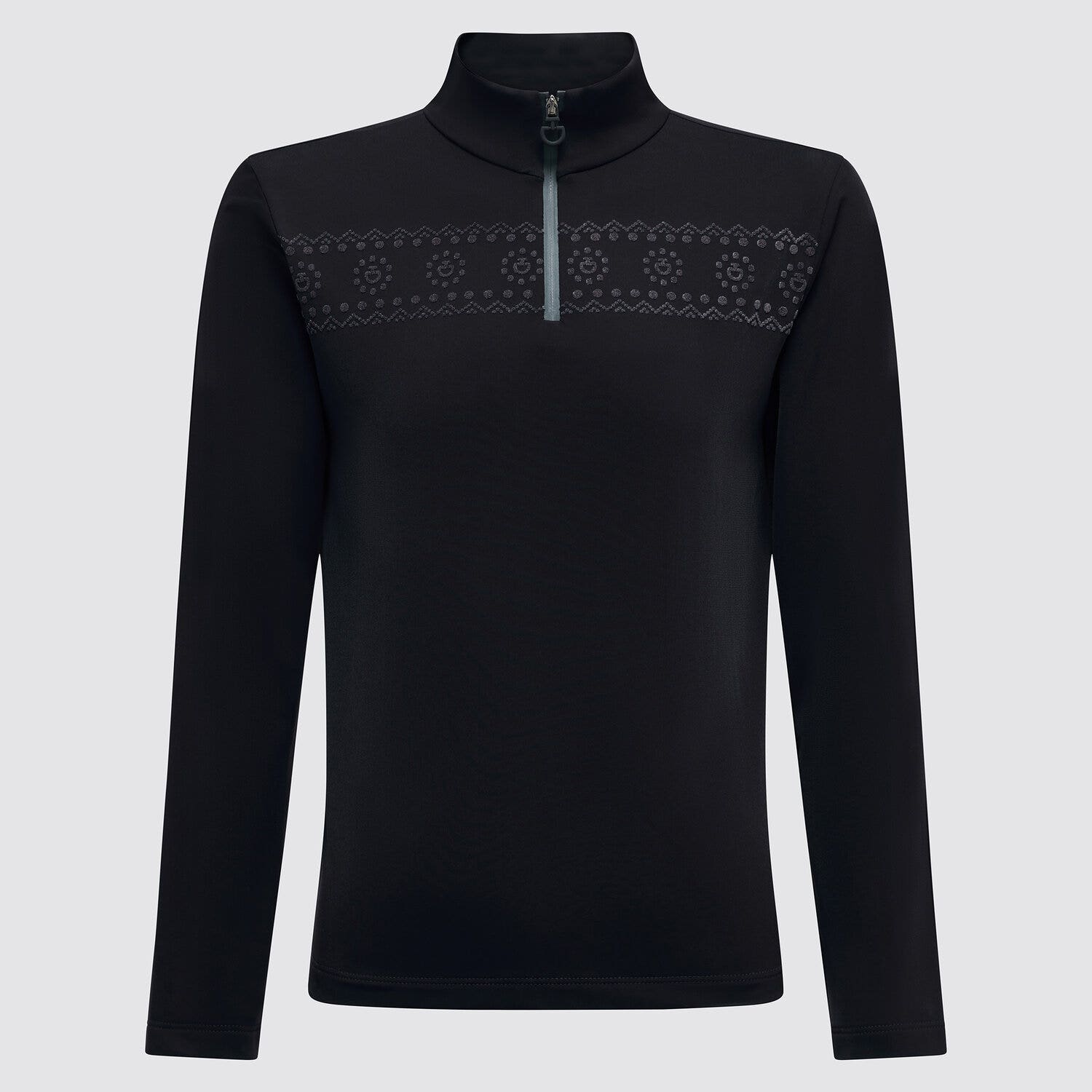 Cavalleria Toscana Unisex training polo BLACK-1