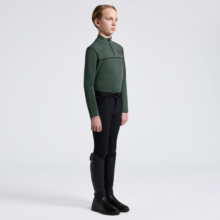 Cavalleria Toscana Boys’ Long Sleeve Training Polo