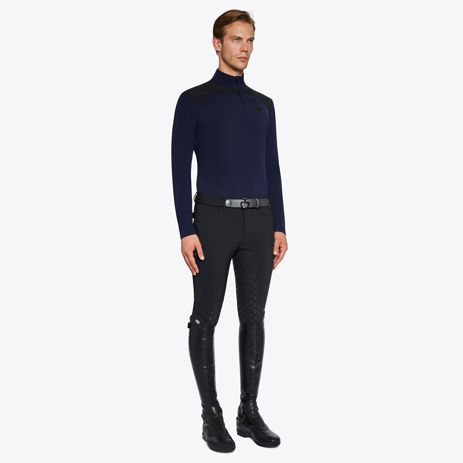 Men's training polo shirt in jersey