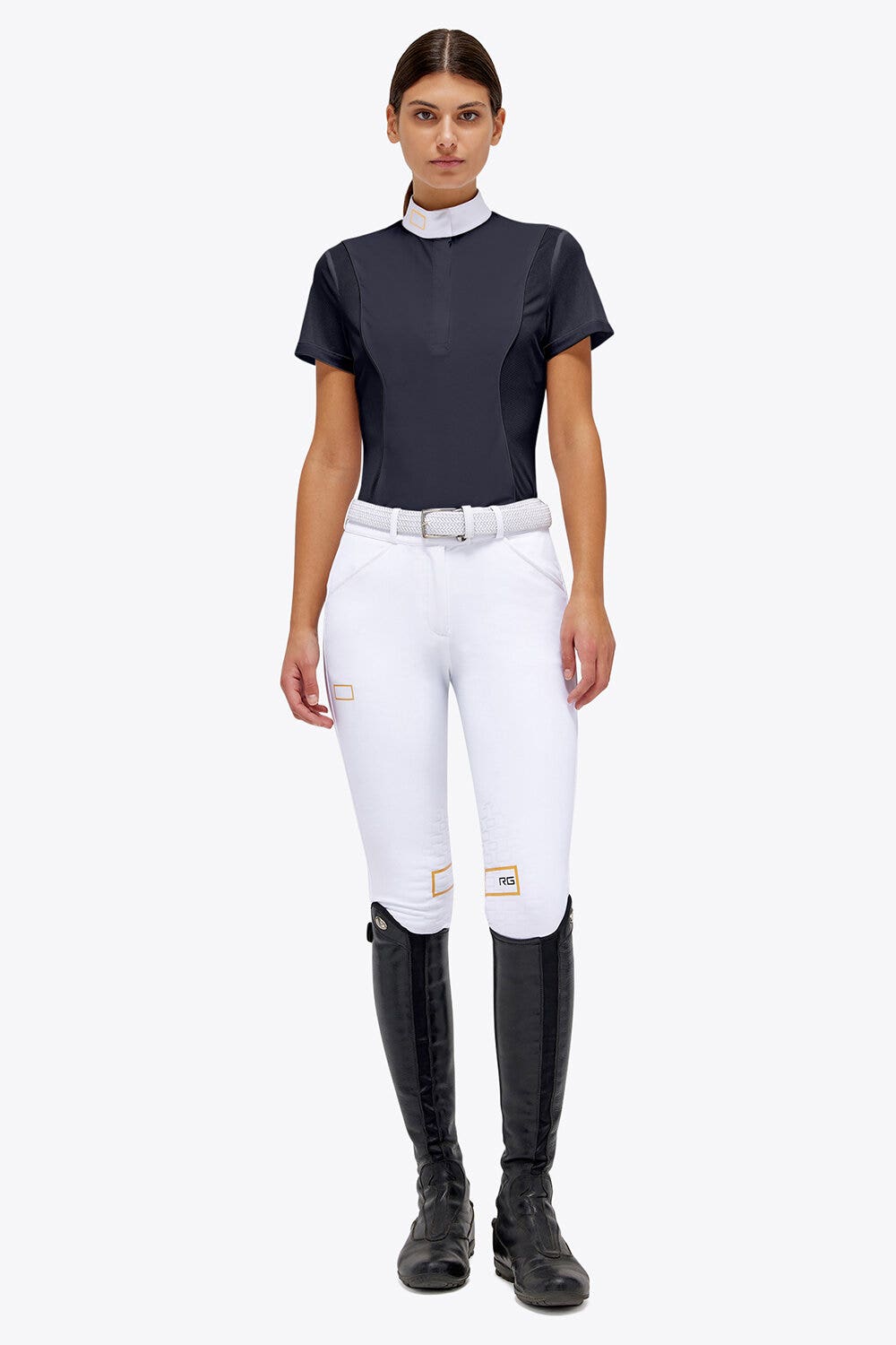 Rider's Gene RG Jersey and Mesh S/S Competition Polo NAVY-1