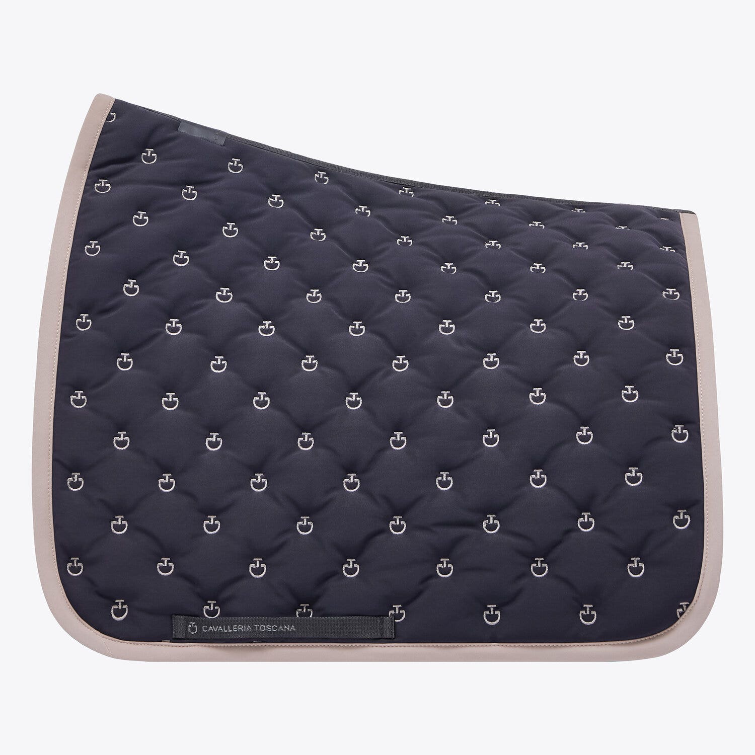 Cavalleria Toscana Dressage Saddle Pad with CT logos BLACK TORTORA-1