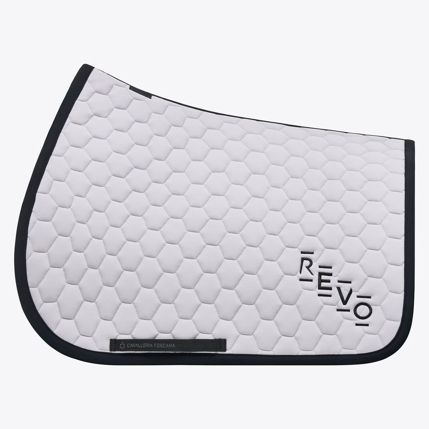 Cavalleria Toscana Quilted cotton jumping saddle pad LIGHT GREY-1